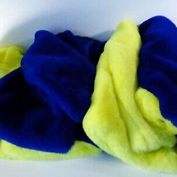 Central Park West New York  Chubbie Faux Fur Moto Jacket NWOT 298 Yellow… - Picture 6 of 13